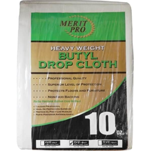 Gourmetgalley 2070 Heavy Weight Butyl Drop Cloth - 10 oz. - 4 x 15 ft. GO3579786 - main